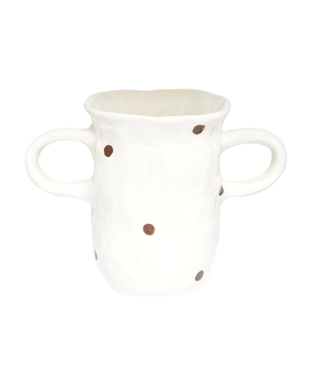 Vessel in Chocolate Polka Dot