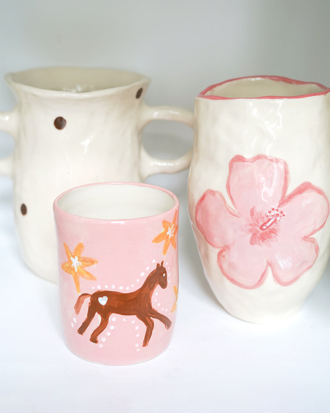 Vessel in Chocolate Polka Dot
