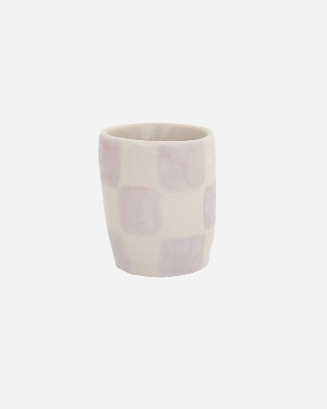 Lilac Check Cup