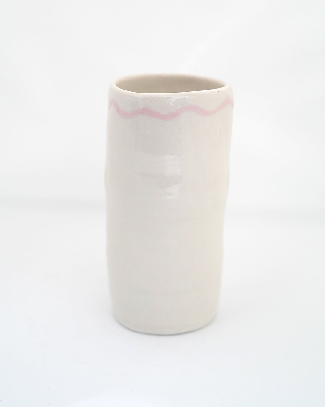 Squiggle Vase in Icing Sugar