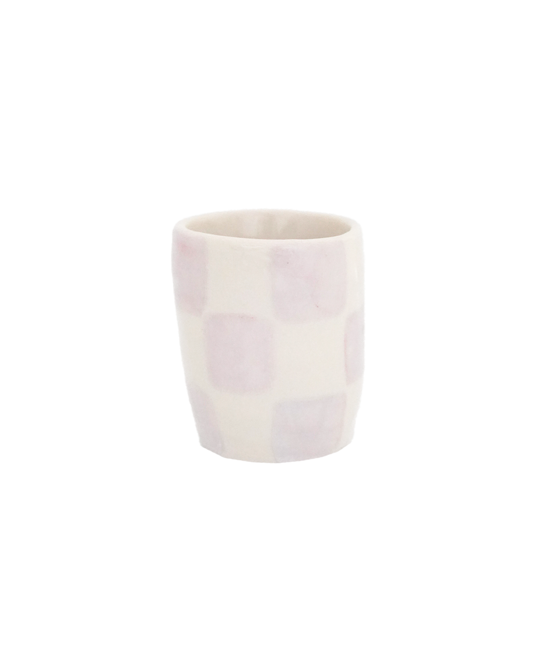 Lilac Check Cup