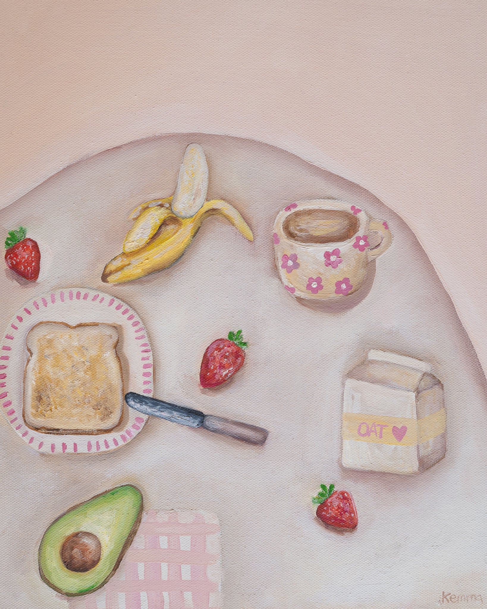 Breakfast At Tallows | Original Canvas